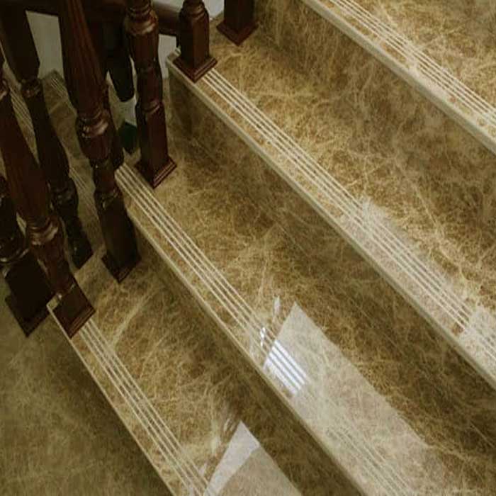 Cầu thang ốp đá marble10