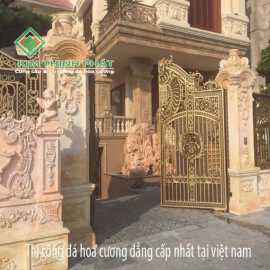 Đá marble, loại đá hoa cương ốp cổng chào